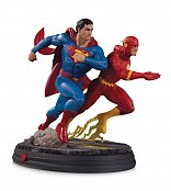 DC Gallery Statue Superman vs The Flash Racing 2nd Edition 26 cm