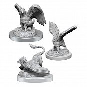 D&D Nolzur\'s Marvelous Miniatures Unpainted Miniatures 3-Packs Griffon Hatchlings Case (4)