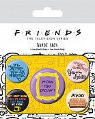 Friends Pin Badges 5-Pack Quotes