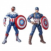 Marvel Legends Action Figure 2-Pack 2022 Captain America: Sam Wilson & Steve Rogers 15 cm