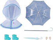 Original Character Parts for Nendoroid Doll Figures Outfit Set Rain Poncho - White