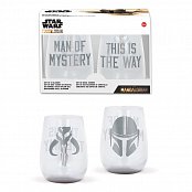 Star  Wars The Mandalorian Crystal Glasses 2-Packs Case (6)