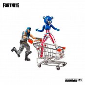 Fortnite Action Figures Shopping Cart Pack War Paint & Fireworks Team Leader 18 cm --- DAMAGED PACKAGING