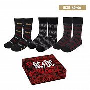 ACDC Socks 3-Pack High Voltage 40-46