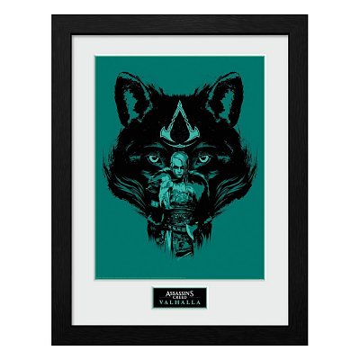 Assassins Creed Valhalla Collector Print Framed Poster Wolf