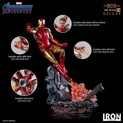 Avengers Endgame BDS Art Scale Statue 1/10 Iron Man Mark LXXXV Deluxe Version 29 cm