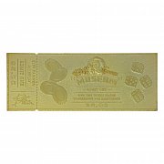 Back To The Future Replica Gyrosphere Collectible Ticket (gold plated)