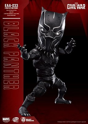 Captain America Civil War Egg Attack Action Figure Black Panther 15 cm