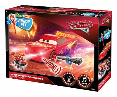 Cars Junior Kit Model Kit with Sound & Light Up 1/20 Muddy RRC Lightning McQueen