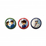 Case Closed Pin Badges Conan, Kaito, Shinichi & Ran Assortment (3)