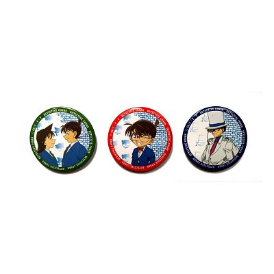 Case Closed Pin Badges Conan, Kaito, Shinichi & Ran Assortment (3)