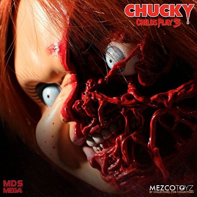 Child´s Play 3 Designer Series Talking Pizza Face Chucky 38 cm --- DAMAGED PACKAGING