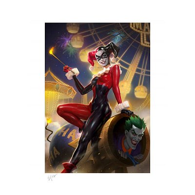 DC Comics Art Print Harley Quinn & The Joker #37 46 x 61 cm - unframed