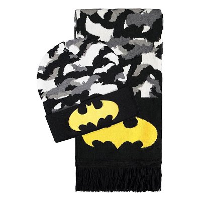 DC Comics Beanie & Scarf Set Batman Logo