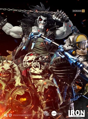 DC Comics Diorama 1/6 Lobo by Ivan Reis 38 cm --- DAMAGED PACKAGING