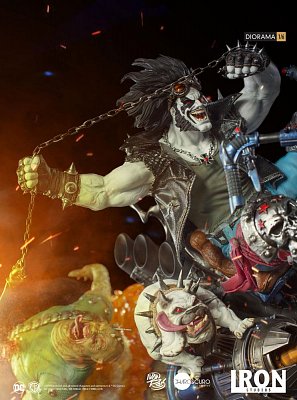DC Comics Diorama 1/6 Lobo by Ivan Reis 38 cm --- DAMAGED PACKAGING
