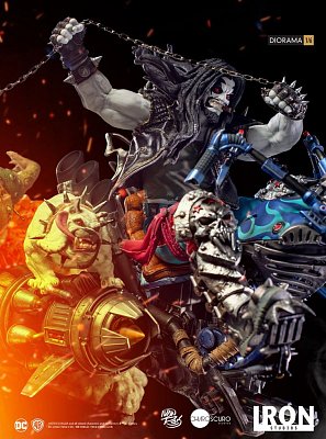 DC Comics Diorama 1/6 Lobo by Ivan Reis 38 cm --- DAMAGED PACKAGING