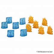 D&D Icons of the Realms Miniatures Spell Effects: Wall of Fire & Wall of Ice - Damaged packaging