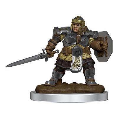 D&D Nolzur\'s Marvelous Miniatures Unpainted Miniature Dwarf Fighter Female Assortment (2)