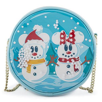Disney by Loungefly Crossbody Bag Snowman Minnie & Mickey Snow Globe