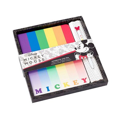 Disney Notebook with Pen Mickey Rainbow