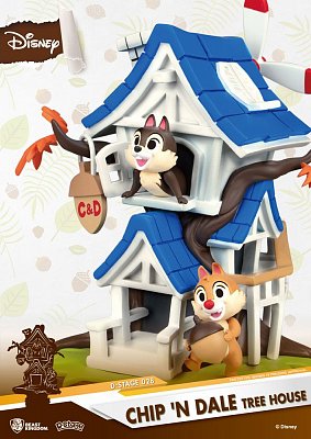 Disney Summer Series D-Stage PVC Diorama Chip \'n Dale Tree House 16 cm