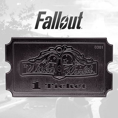 Fallout Replica Nuka World Ticket (silver plated)