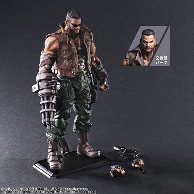 Final Fantasy VII Remake Play Arts Kai Action Figure Barret Wallace Ver. 2 28 cm
