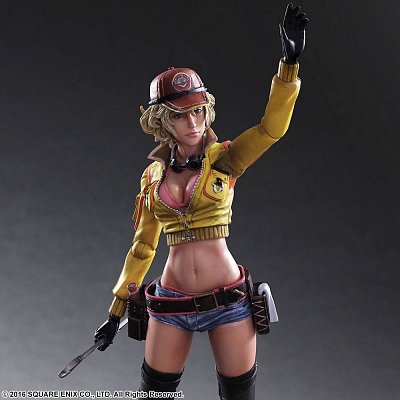 Final Fantasy XV Play Arts Kai Action Figure Cindy Aurum 28 cm --- DAMAGED PACKAGING