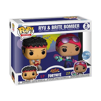 Fortnite POP! Games Vinyl Figures 2-Pack Ryu & Brite Bomber 5 cm