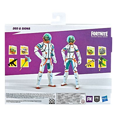 Fortnite Victory Royale Series Action Figures 2022 Battle Royale Pack Deo & Siona 15 cm