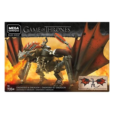 Game of Thrones Mega Construx Black Series Construction Set Daenerys & Drogon