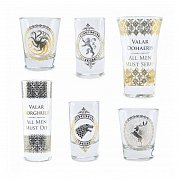 Game of Thrones Premium Shotglasses 6-Pack Black & Gold --- DAMAGED PACKAGING