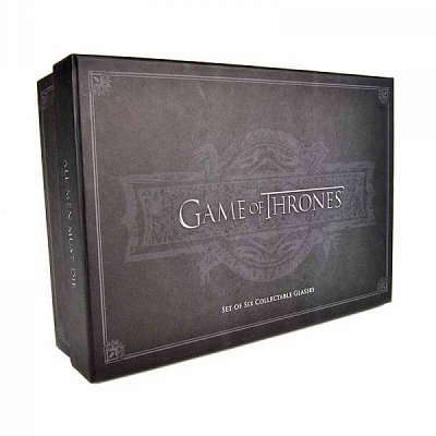 Game of Thrones Premium Shotglasses 6-Pack Black & Gold --- DAMAGED PACKAGING