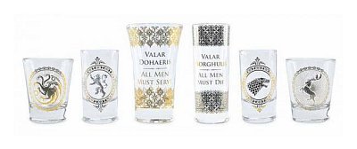 Game of Thrones Premium Shotglasses 6-Pack Black & Gold --- DAMAGED PACKAGING