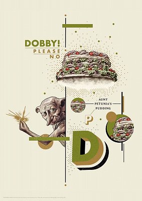 Harry Potter Art Print Dobby 42 x 30 cm