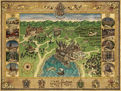 Harry Potter Jigsaw Puzzle Hogwarts Map (1500 pieces)