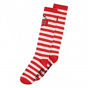 Hello Kitty Knee High Socks Stripes 39-42