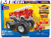 Hot Wheels Monster Trucks Mega Construx Construction Set HW 5-Alarm Monster Truck