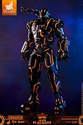 Iron Man 2 Movie Masterpiece Series Diecast Action Figure 1/6 Neon Tech War Machine Hot Toys Excl.