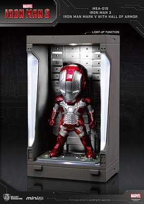 Iron Man 3 Mini Egg Attack Action Figure Hall of Armor Iron Man Mark V 8 cm