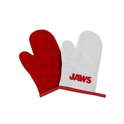 Jaws cooking apron with oven mitt Poster