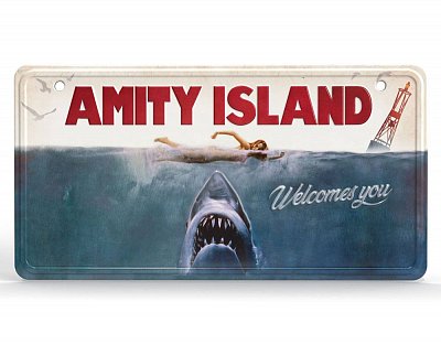 Jaws Metal Sign Movie Poster