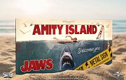 Jaws Metal Sign Movie Poster