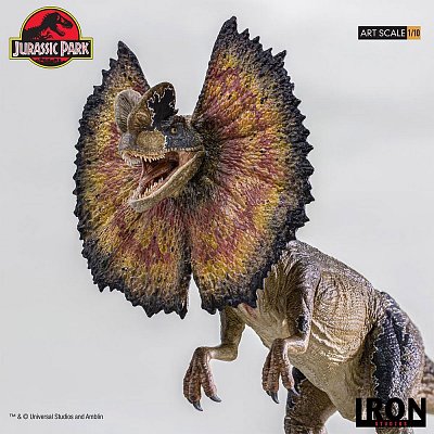 Jurassic Park Art Scale Statue 1/10 Dilophosaurus 18 cm --- DAMAGED PACKAGING