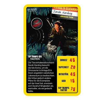 Jurassic Park Card Game Top Trumps Quiz *German Version*