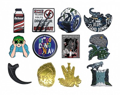 Jurassic Park / Jurassic World Pin Badge Display (12)