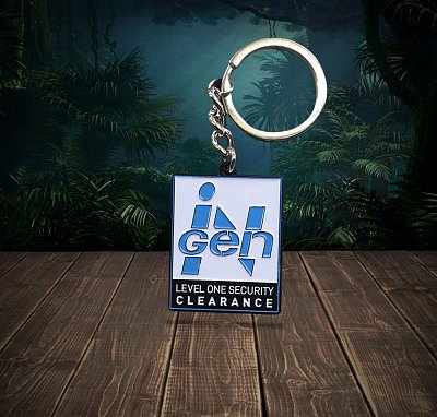 Jurassic Park Metal Keychain InGen Limited Edition 4 cm