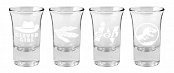 Jurassic Park Shotglass 4-Pack Logo & Symbols