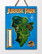 Jurassic Park WoodArts 3D Wooden Wall Art Isla Nublar 30 x 40 cm